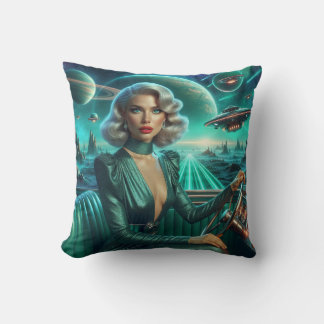 Coussin Retro Space Girl