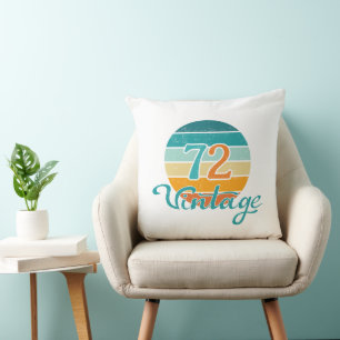 Coussin Retro Sunset 72 Vintage en détresse