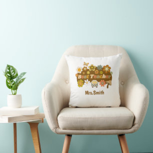 Coussin Retro Teacher THrow Pillow