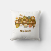 Coussin Retro Teacher THrow Pillow (Recto)