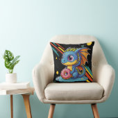 Coussin Rétro Vibing mignon Dragon Big Print (Chaise)
