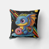 Coussin Rétro Vibing mignon Dragon Big Print (Verso)