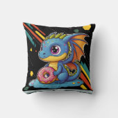 Coussin Rétro Vibing mignon Dragon Big Print (Recto)