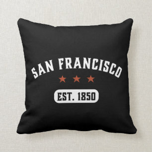 Coussin Rétro ville vintage la Californie Etats-Unis de