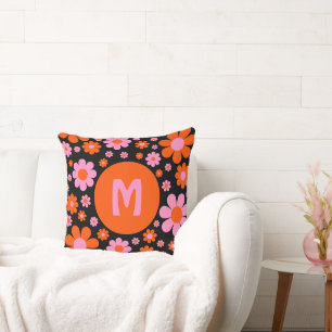 Coussin Rétro Vintage Floral des années 70