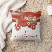 Coussin Rétros cadeaux de bébé de pompe à incendie du (Couverture)