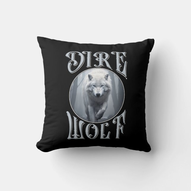 Coussin Réunion de loup de Dire (Recto)