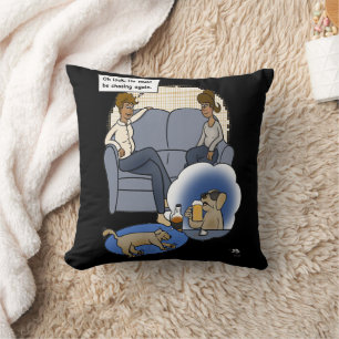 Coussin Rêve de chasse noir