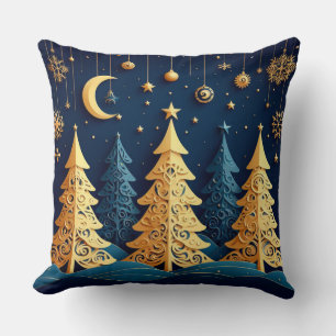 Coussin Rêve de l'Arbre sous les Étoiles – Caprice Doré