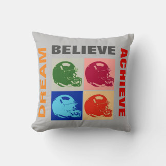 Coussin Rêve de motivation croire atteindre le football