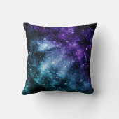 Coussin Rêve de nébuleuse de galaxie Turquoise #1 (Verso)
