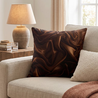 Coussin Rêve de satin au chocolat