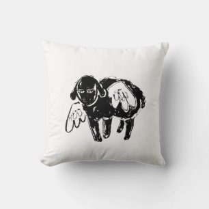 Coussin rêvé du mouton noir