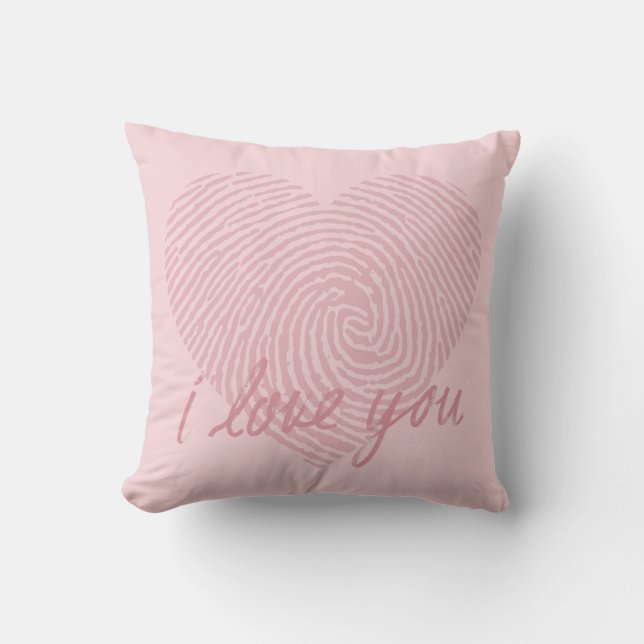 Coussin RÊVE ROSE | Je t'aime (Recto)