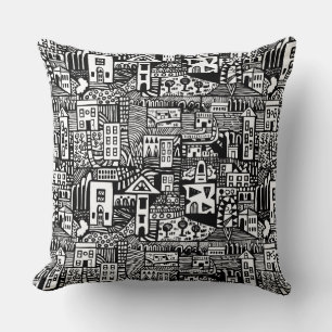 Coussin Rêve urbain - Noir