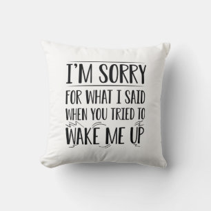 Coussin Réveille-moi