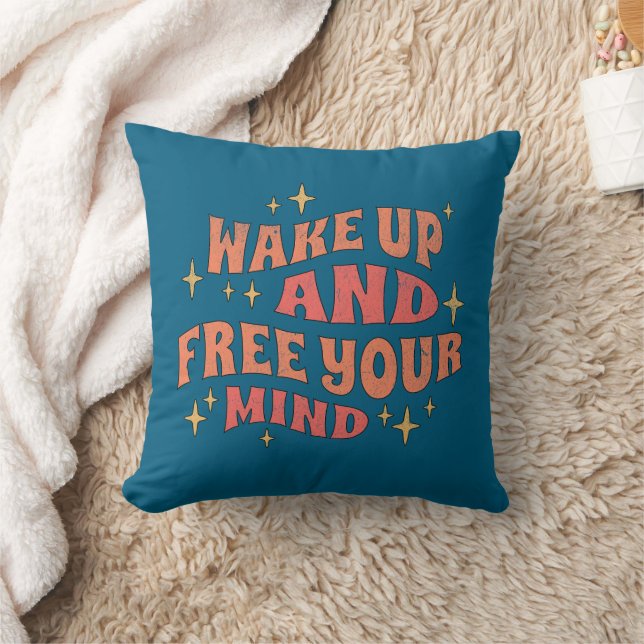 Coussin Réveillez-vous et libérez votre esprit (Couverture)