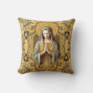 Coussin Révérence opulente : La Sainte Vierge