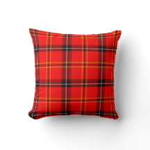 Coussin réversible à motif tartan carreauté