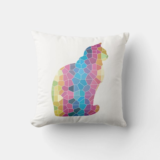 Coussin Réversible à plusieurs chats (Recto)