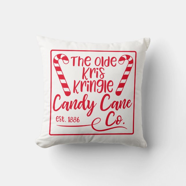 Coussin Reversible Candy Cane Co Noël (Recto)