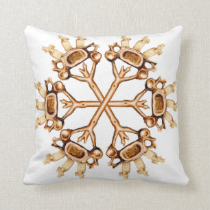 Coussin réversible de flocon de neige cervical