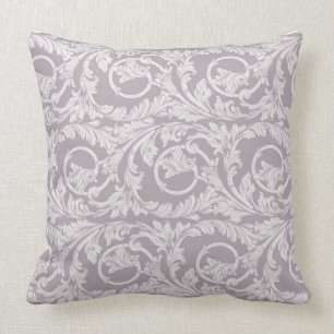 Coussin réversible de la conception de lavande/fl