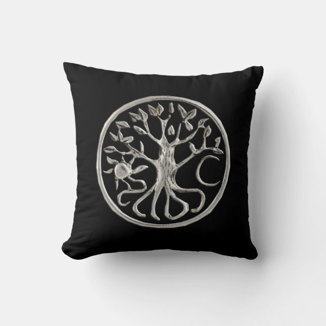 Coussin réversible de l'arbre de vie (Recto)