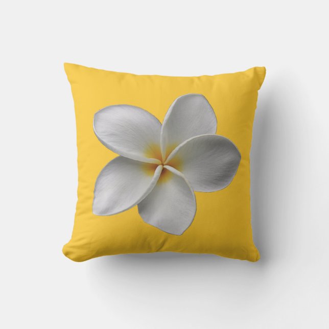 Coussin réversible de Plumeria (Recto)