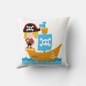 Coussin Réversible d'oreiller de pirate de fille d'ARG (Verso)