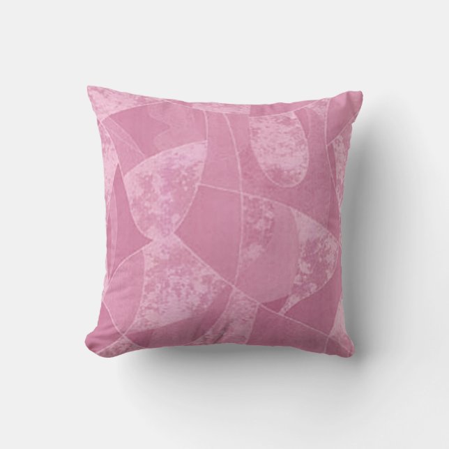 Coussin réversible en verre de tôle rose (Recto)