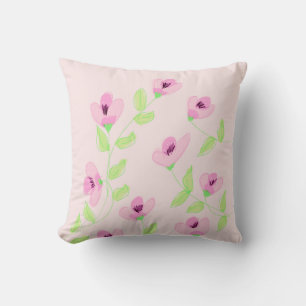 Coussin réversible rose
