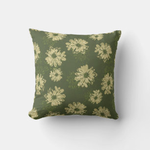 Coussin Réversible vintage floral de Verseau et de plaid