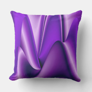 Coussin Rêves arc-en-ciel à fleurs violettes