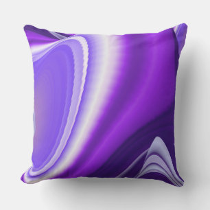 Coussin Rêves arc-en-ciel à fleurs violettes