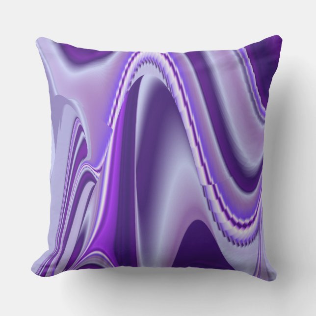 Coussin Rêves arc-en-ciel à fleurs violettes (Recto)