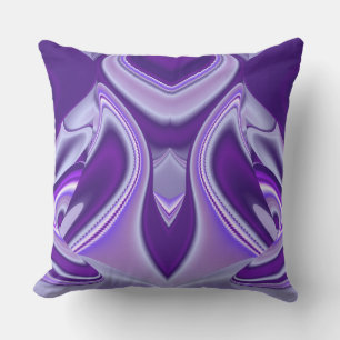 Coussin Rêves arc-en-ciel à fleurs violettes