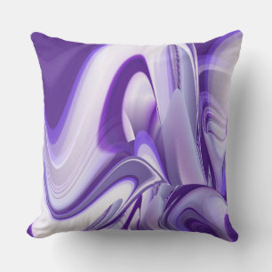 Coussin Rêves arc-en-ciel à fleurs violettes