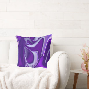 Coussin Rêves arc-en-ciel à fleurs violettes