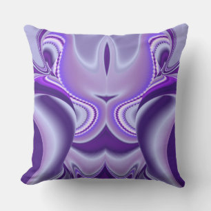 Coussin Rêves arc-en-ciel à fleurs violettes