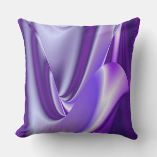 Coussin Rêves arc-en-ciel à fleurs violettes