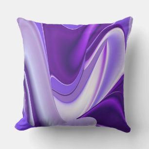 Coussin Rêves arc-en-ciel à fleurs violettes