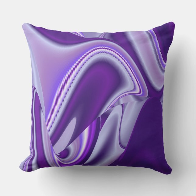 Coussin Rêves d'arc-en-ciel de fleur violette (Recto)