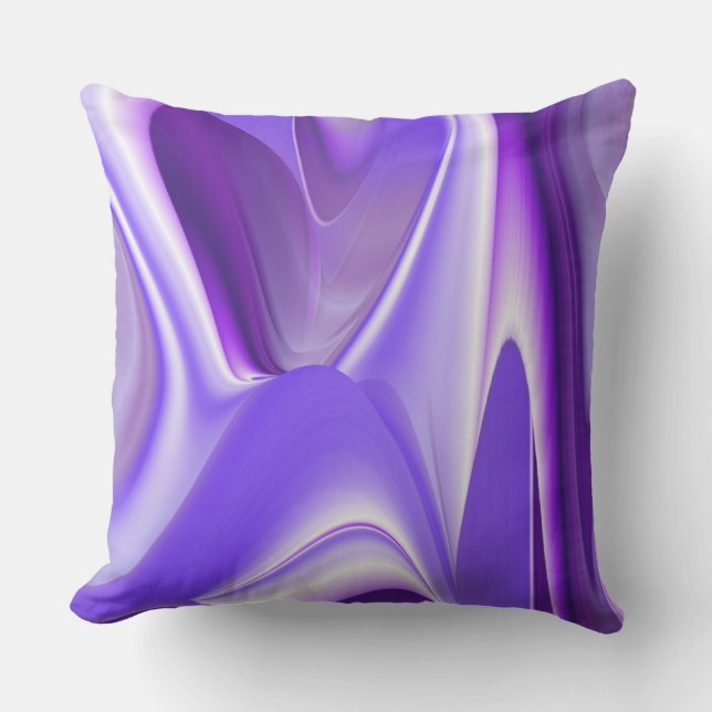 Coussin Rêves d'arc-en-ciel de fleur violette (Recto)