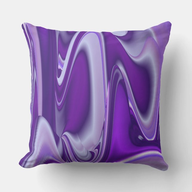 Coussin Rêves d'arc-en-ciel de fleur violette (Recto)