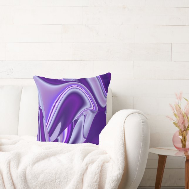 Coussin Rêves d'arc-en-ciel de fleurs violettes (Canapé)