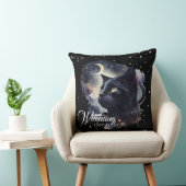 Coussin Rêves de cuisine Chat noir et étoiles (Chaise)