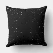 Coussin Rêves de cuisine Chat noir et étoiles (Verso)