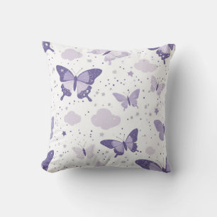 Coussin Rêves de papillons lavande