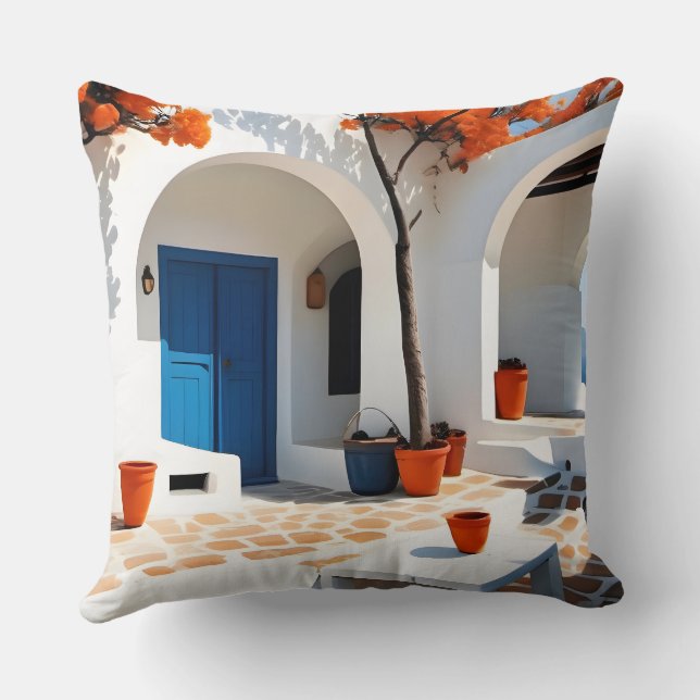 Coussin Rêves en terre cuite en Grèce (Verso)